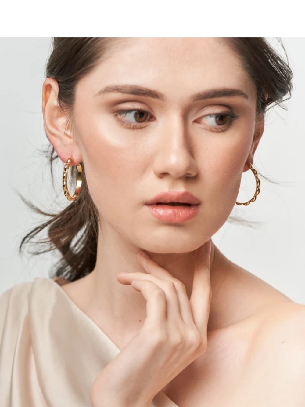 Sophie Blake Selena Hoops - Golden (Large) New with Box - Picture 6 of 6